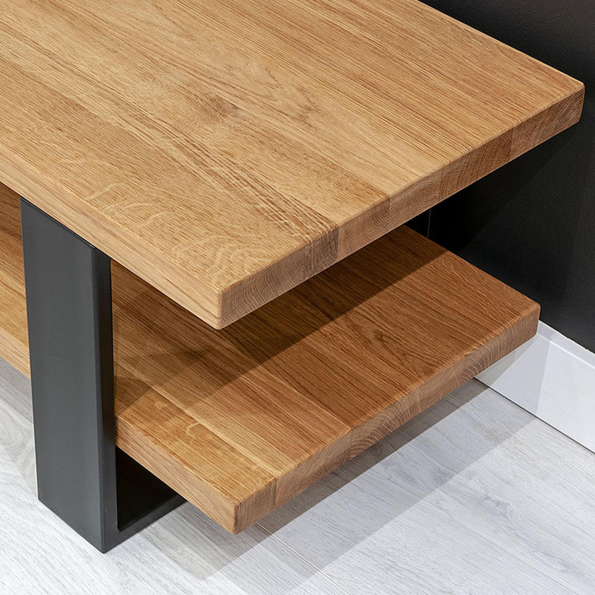 TV-SCHRANK Prim aus massivem Eichenholz 180 cm - Eichefarben/Naturfarben, Holz (180/40/40cm) - Danzz