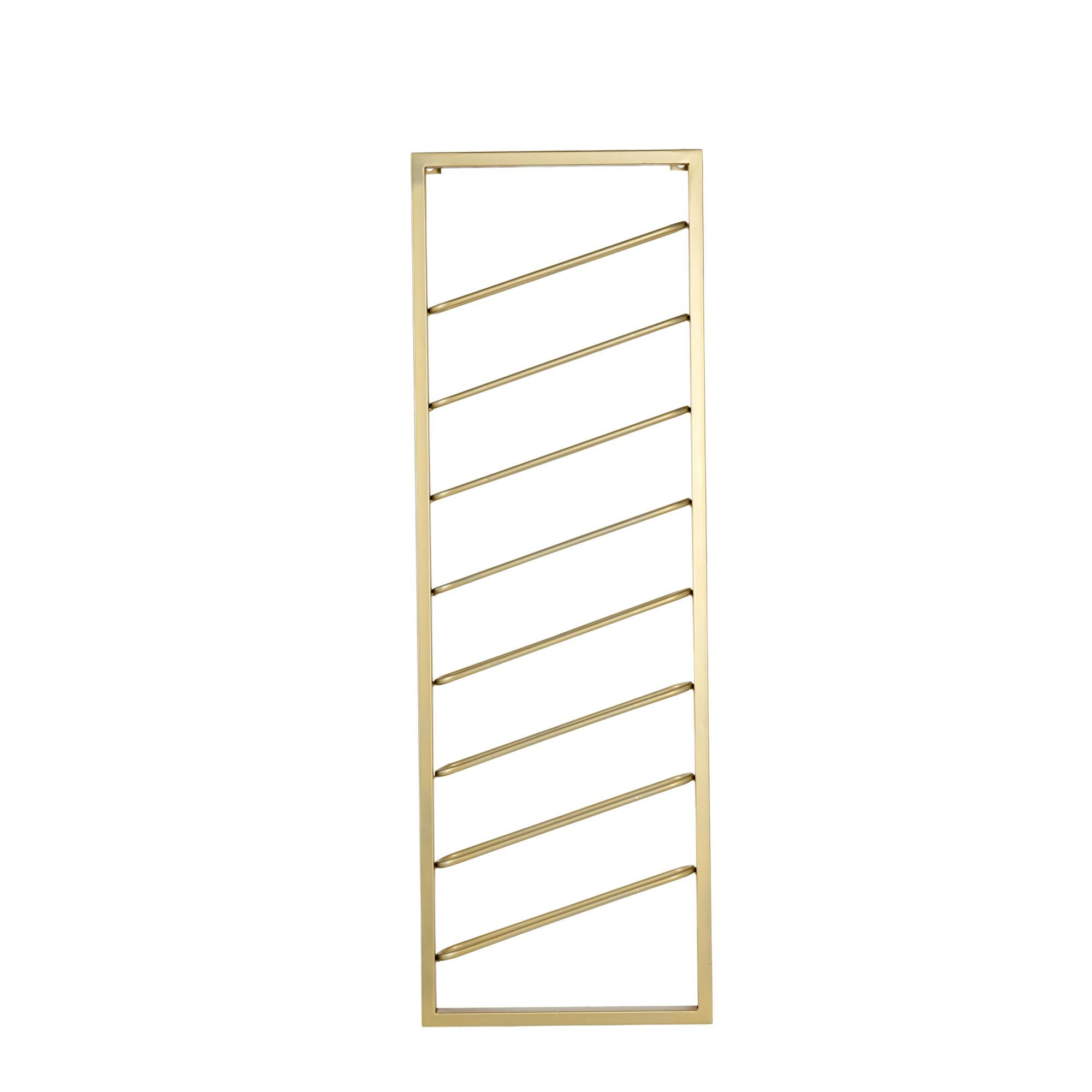 WEINREGAL Amore Gold 40/7/120 cm - Goldfarben, Metall (7/120/40cm) - Light & Living