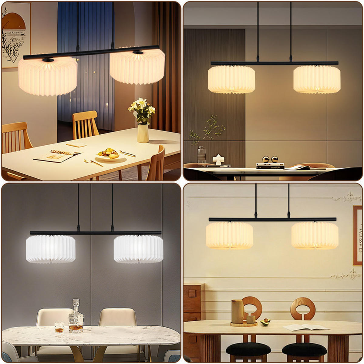 PENDELLEUCHTE Ferguson II 68/24/144cm - Weiß, Metall (68/24/144cm) - Nettlife