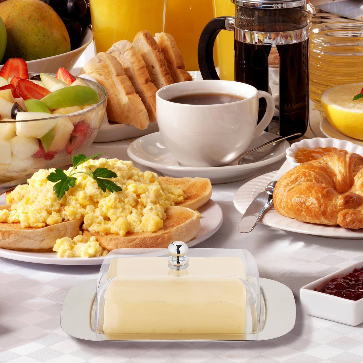 MISKA na maslo - viacfarebná, kov/plast (18.5/7/12cm) - Relaxdays