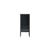 HOCHSCHRANK Lison Schwarz aus Metall - Schwarz, Metall (50/120/35cm) - Tikamoon
