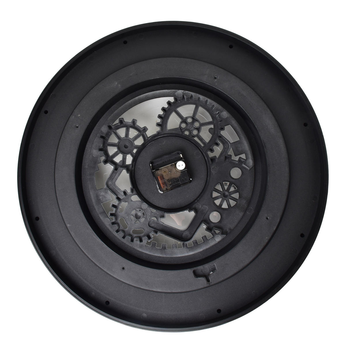 WANDUHR Ramsey Schwarz 50x50x6 cm Kunststoff - Schwarz, Kunststoff (6/50/50cm) - Mondex