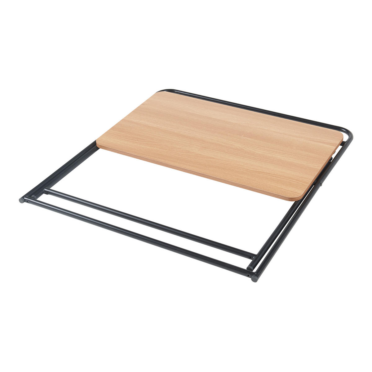 SCHREIBTISCH klappbar Kvitsøy - Eichefarben/Schwarz, Holzwerkstoff/Metall (85/50/80cm) - [en.casa]