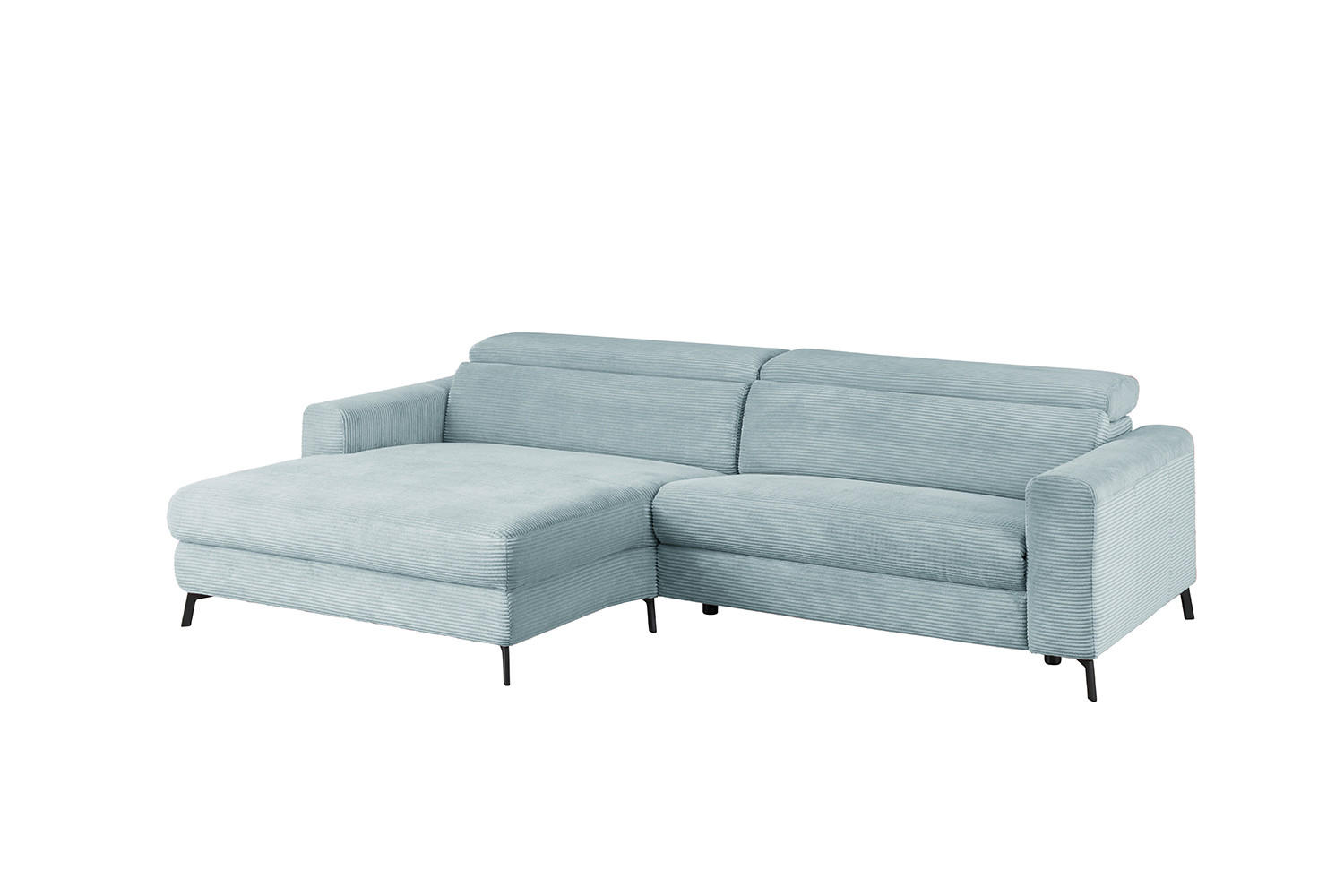Kawola Ecksofa Hellblau 282x177 cm