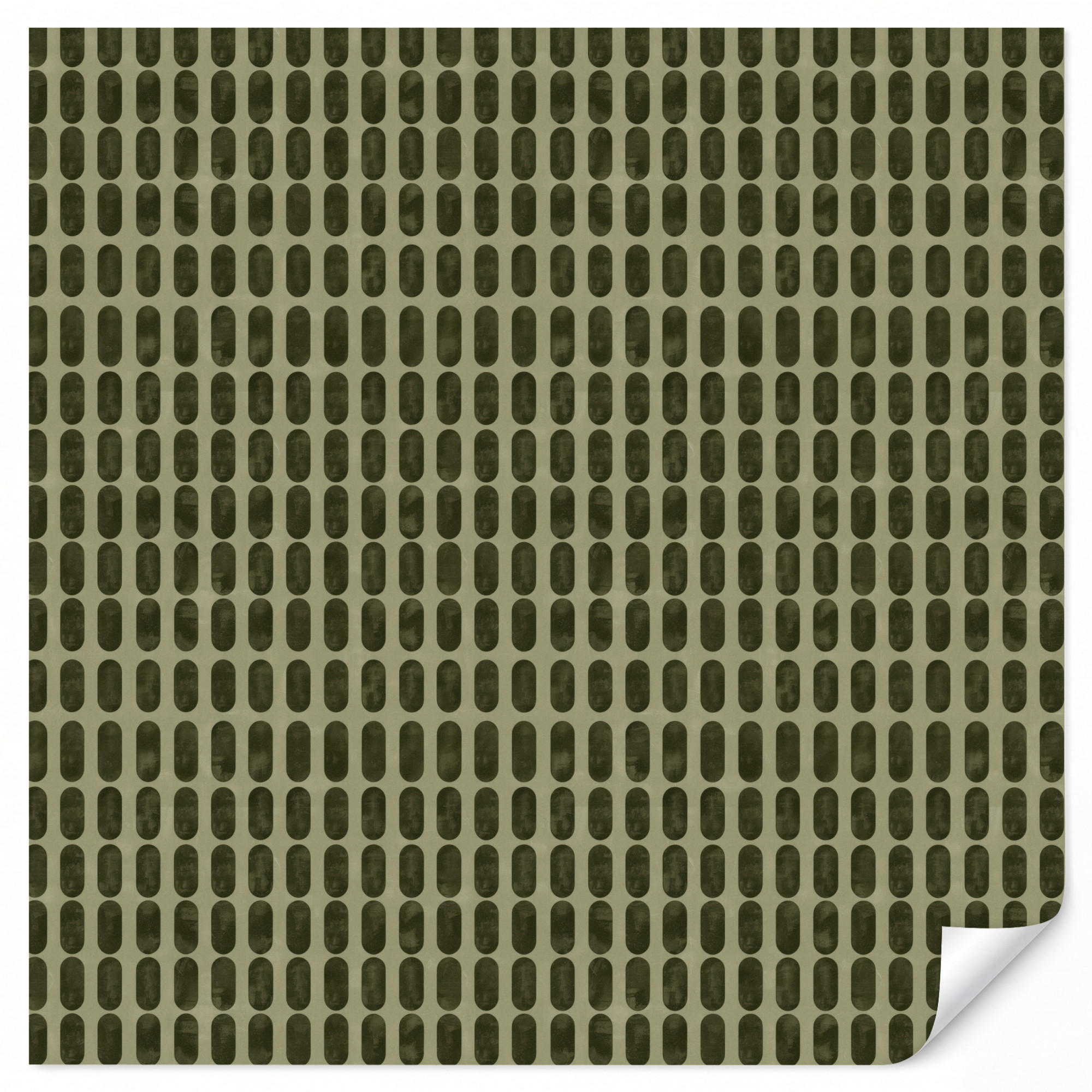OnlyWow Tapete Olivgrün 300x300 cm