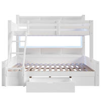 ETAGENBETT Weiß - Weiß, Holz - Raumix