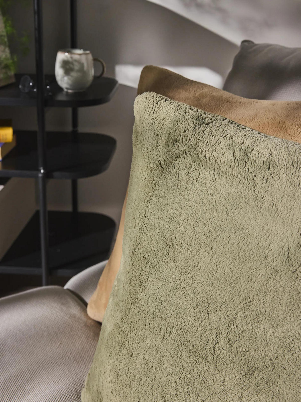 KISSEN Cosi Grün 45/45 cm - Grün, Textil (45/45/15cm) - benuta