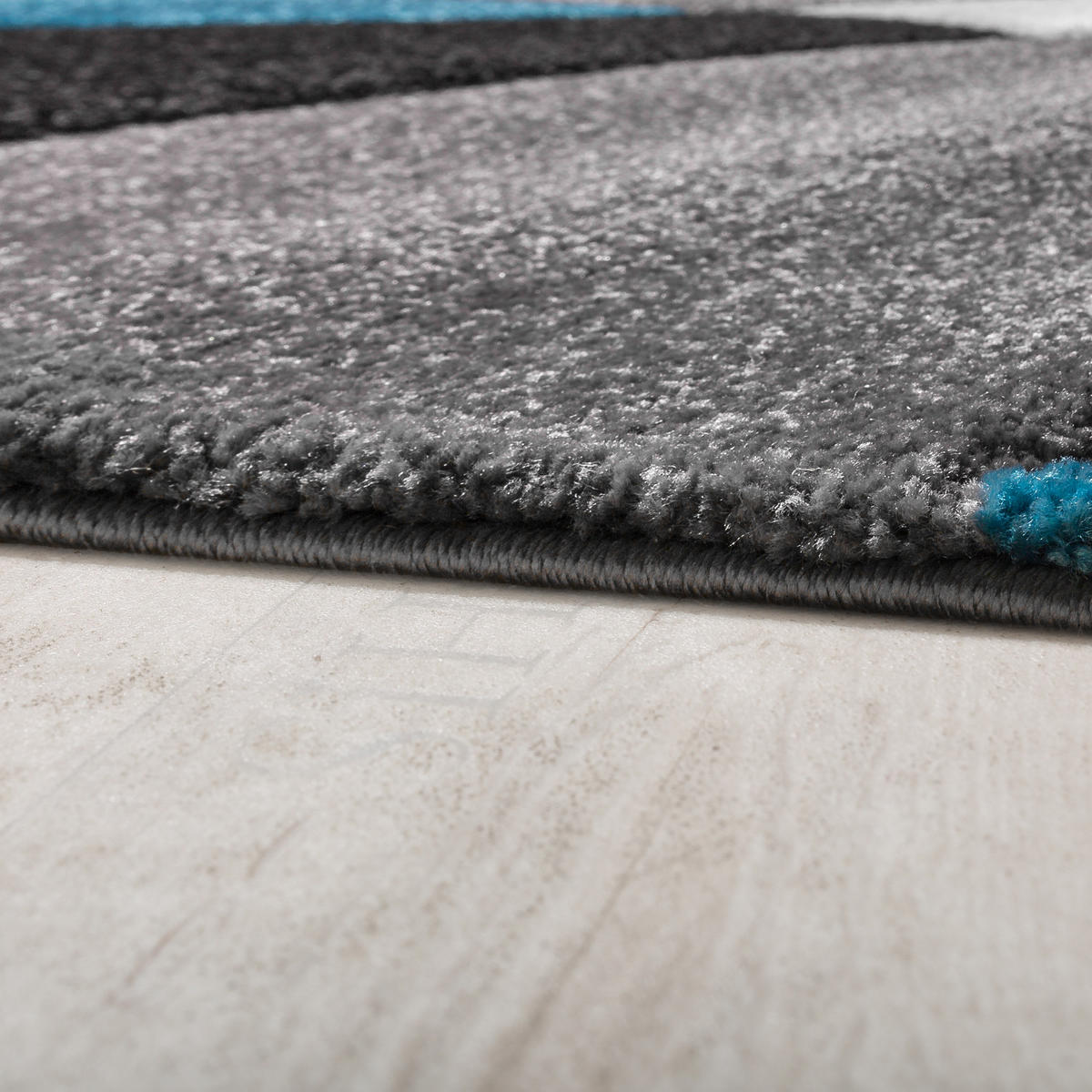 KURZFLORTEPPICH 160/230 cm Diamond 664 - Türkis, Textil (160/230cm) - Paco Home