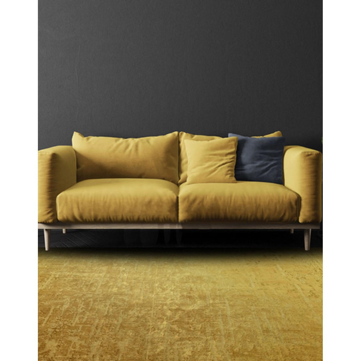 TEPPICH Moderner RAYA Gold 120 x 170 cm - Gelb, Textil (120/170cm) - Novatrend