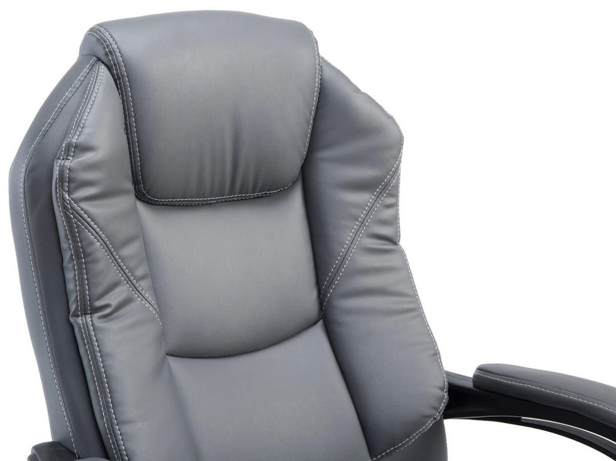 BÜROSTUHL Castan, Grau - Grau, Textil/Metall (67/124/64cm) - TPFLiving