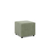 SITZPOUF 50 X 50 NEO, Cord - Grün - Grün, Textil (51/40/51cm)