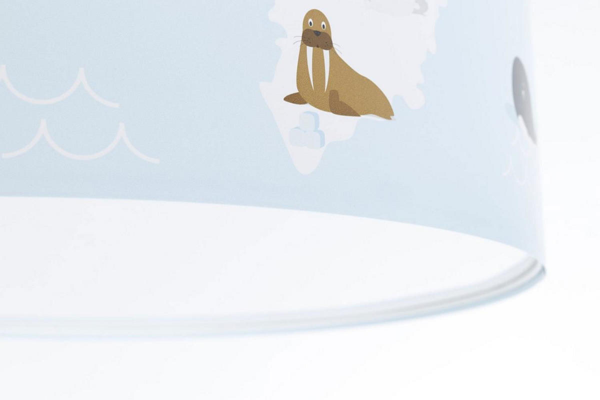 LAMPENSCHIRM Bunt 50/16 cm - Multicolor/Weiß, Kunststoff (50/50/16cm) - KUNSTLOFT