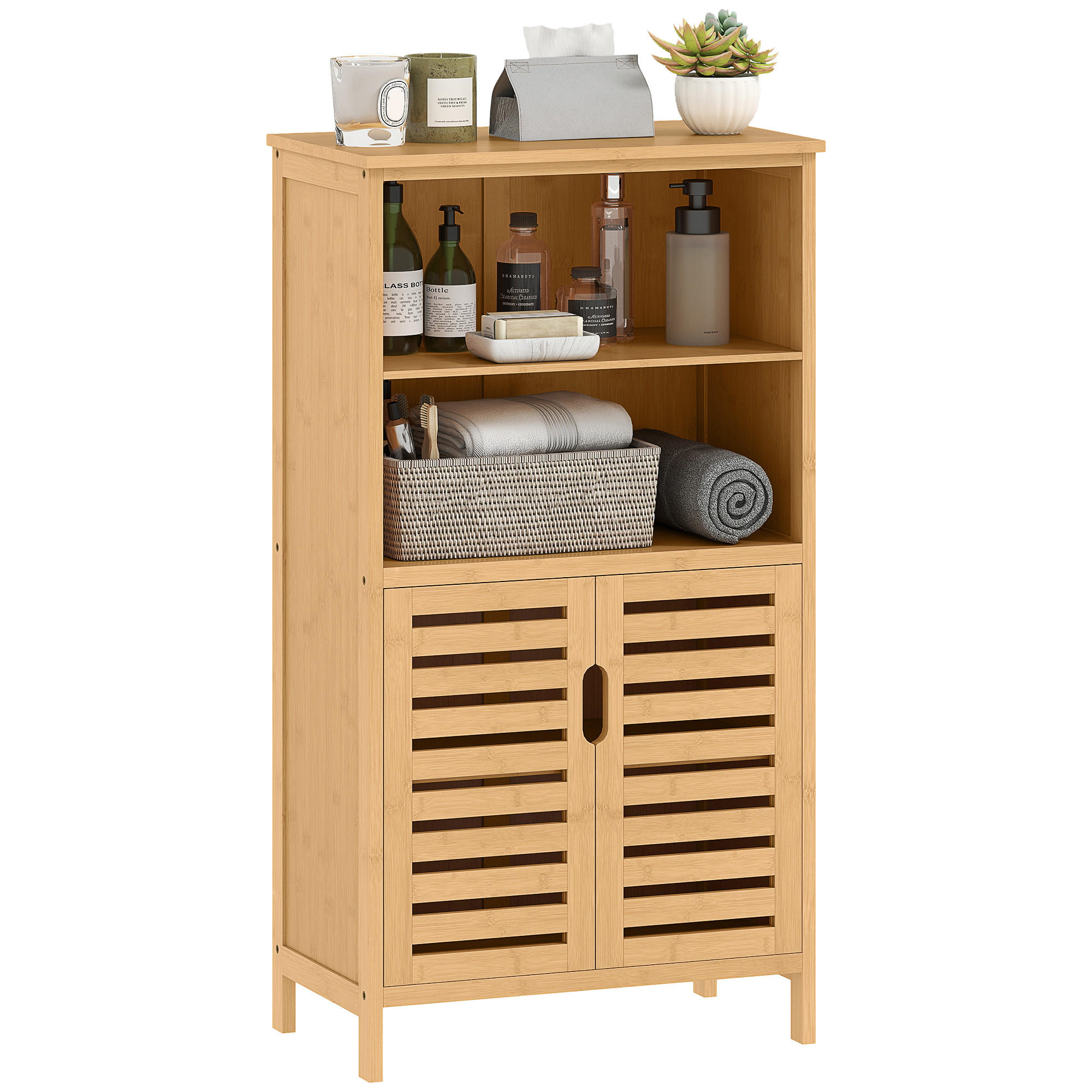BADREGAL DE-12362 50/29/92 cm Natur - Naturfarben, Naturmaterialien (29/92/50cm) - ComfortXL
