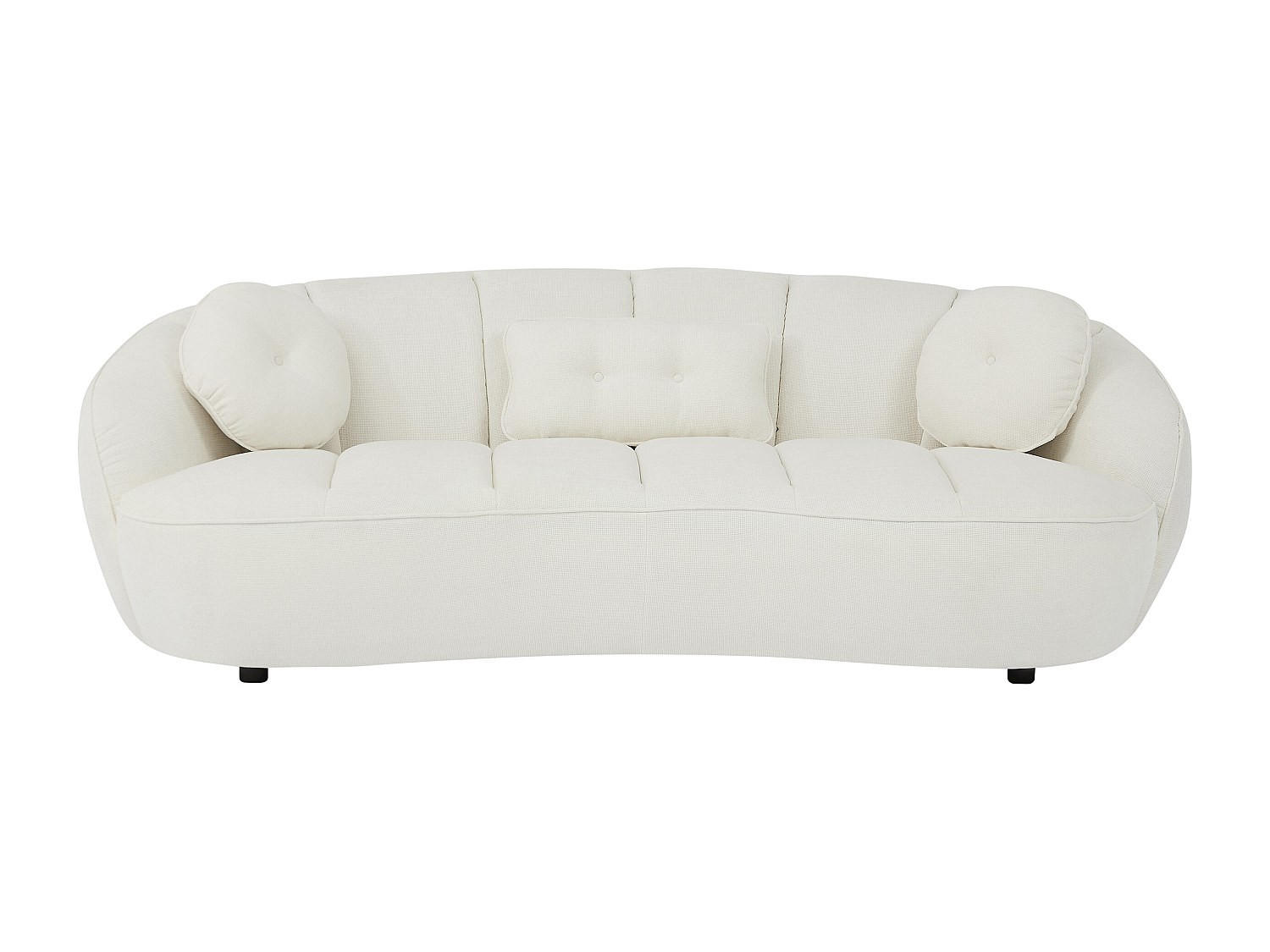 Vente-Unique Sofa Weiß 227x77x106 cm