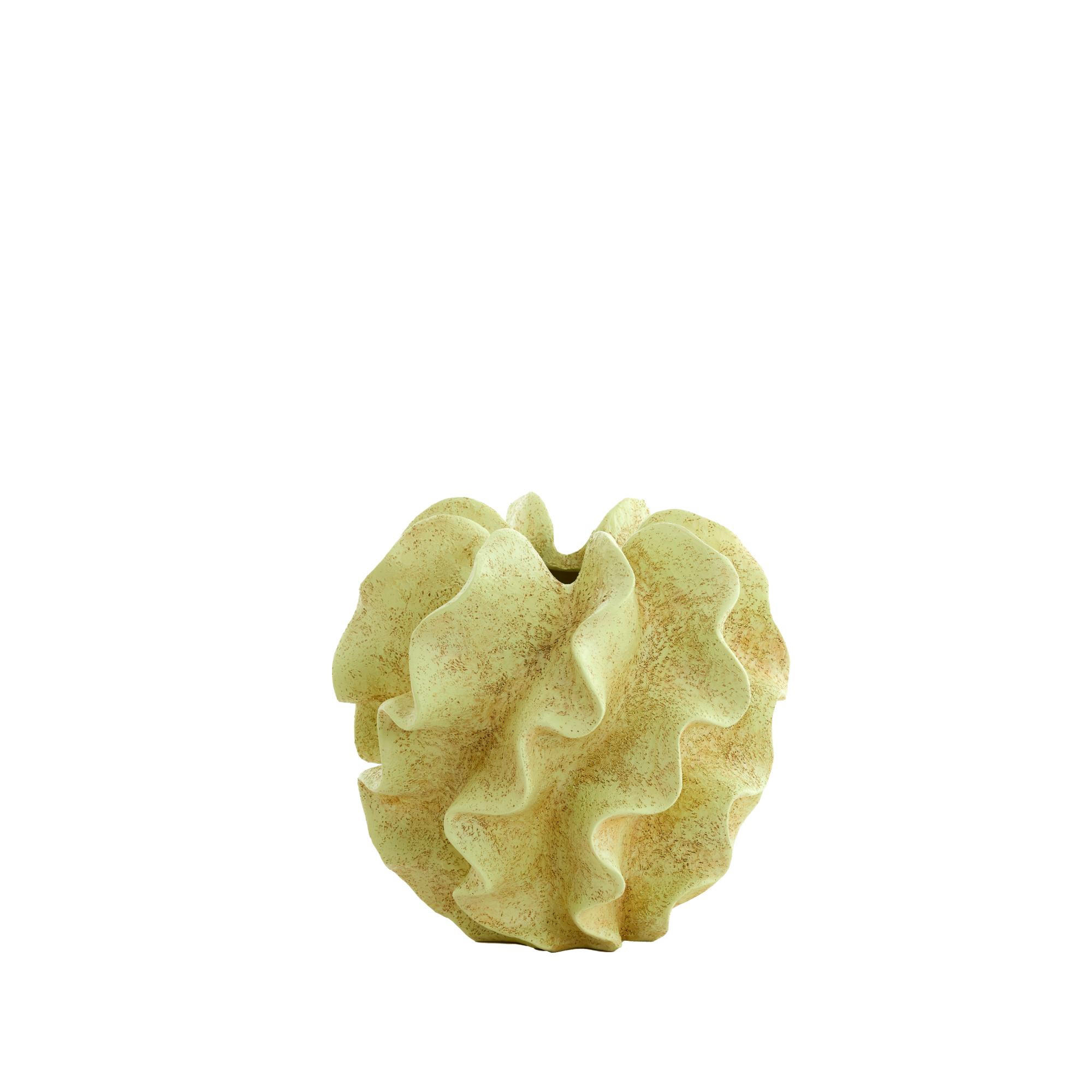 VASE Sharuna Grün 26.5/26.5/25 cm - Grün, Kunststoff (25cm) - Light & Living