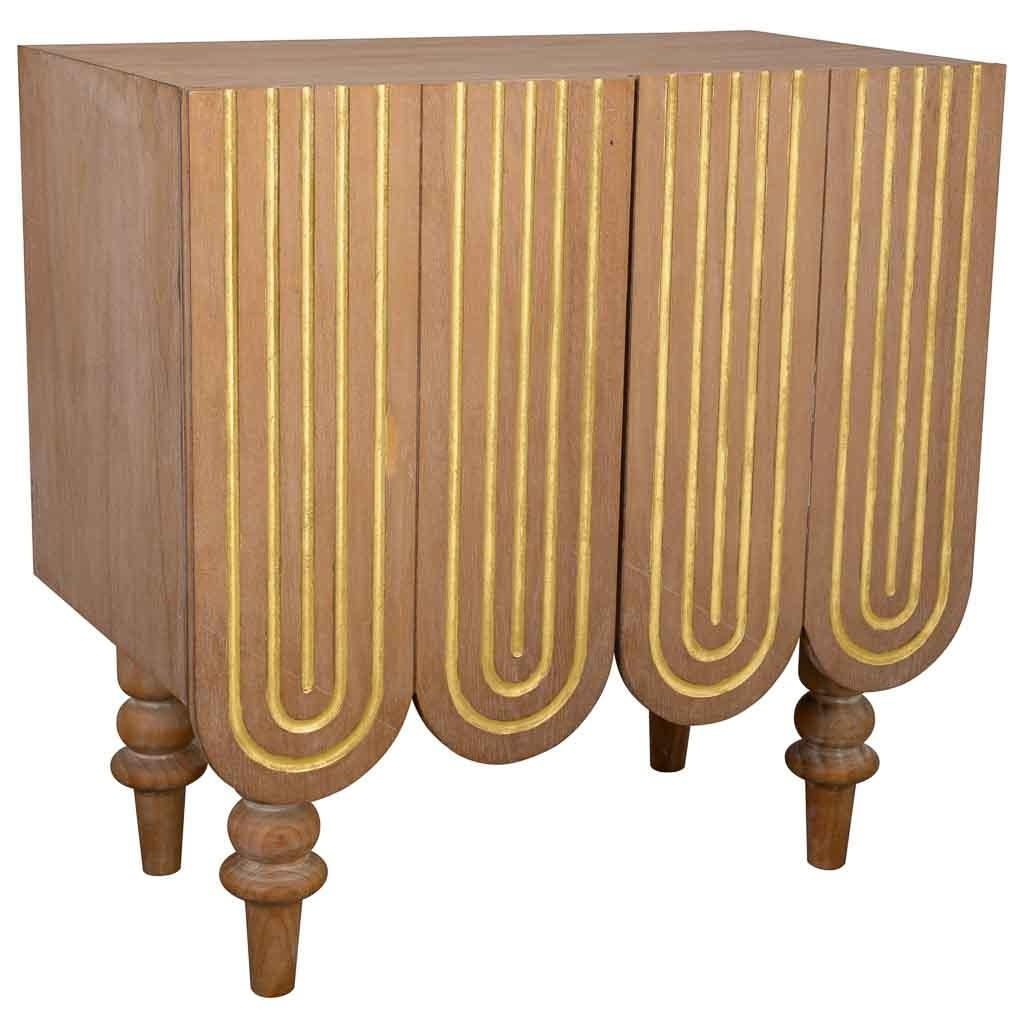 ANRICHTE aus Holz, Braun, 80x42x81 cm - Braun, Holz (80/81/42cm) - Wanderlust