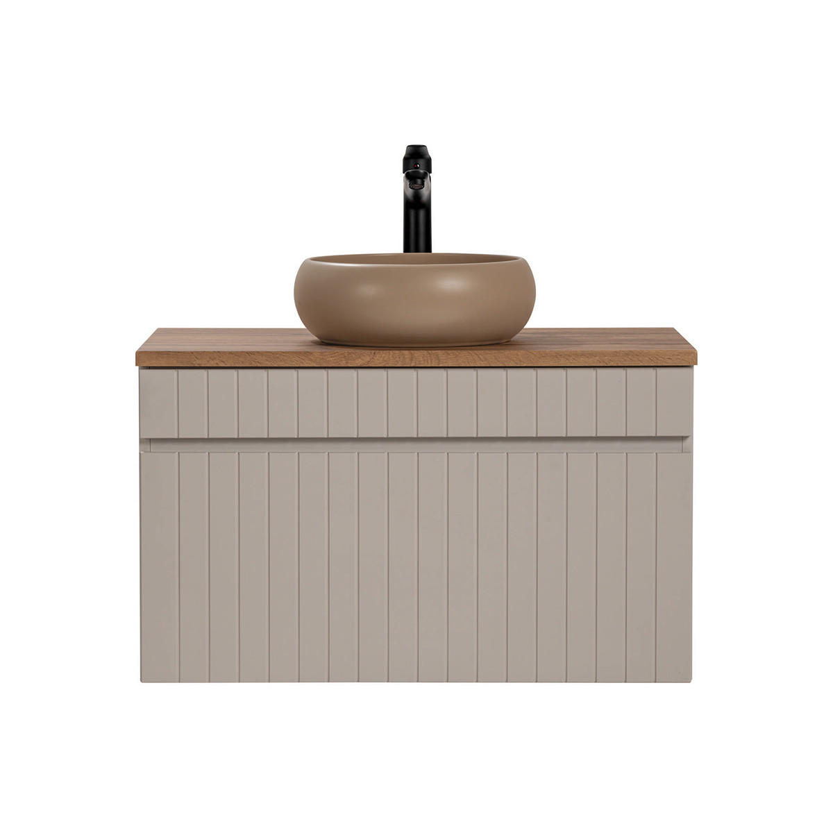 WASCHTISCH 80.4cm Zelie Kaschmir - Beige, Holzwerkstoff (80.4/48/46cm) - Petits-meubles
