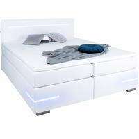BOXBETT Lennox Weiß 180/200 cm - Weiß, Textil (180/200cm) - wonello