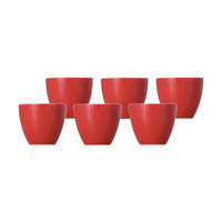EIERBECHER Sunny Day New Red ø 5 cm 6er Set - Rot, Keramik (5/4.5/5cm) - Thomas