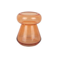 VASE Excelente Orange 20.5/20.5/26 cm - Orange, Glas (26cm) - Present Time