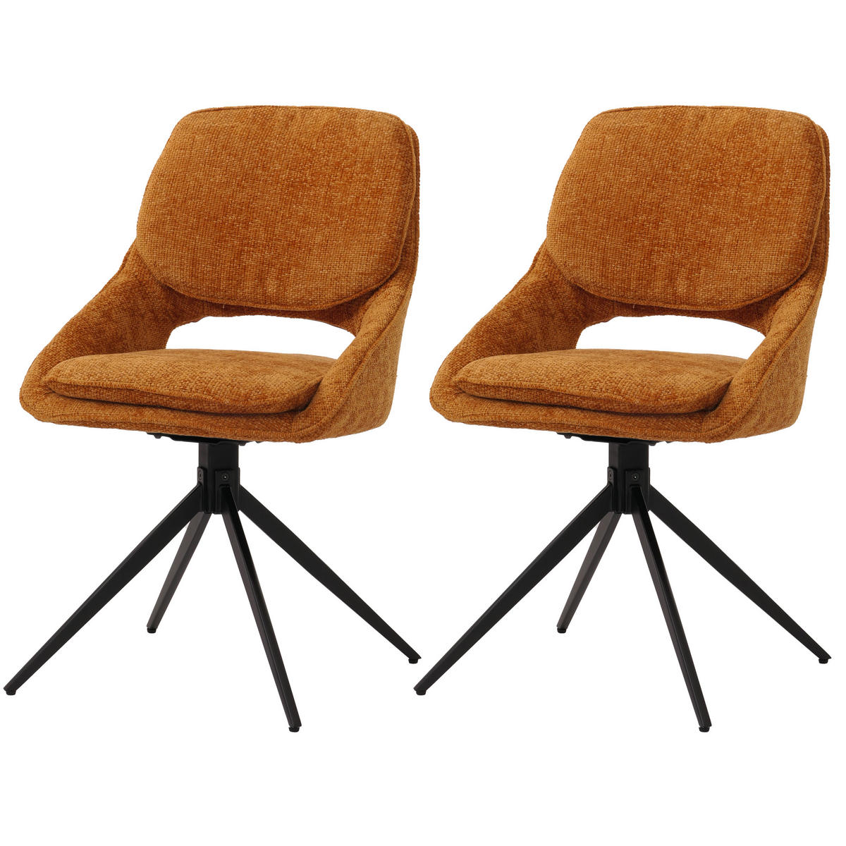 ESSZIMMERSTUHL Gelb 2er-Set - Gelb, Textil (55/87/55cm) - MCW