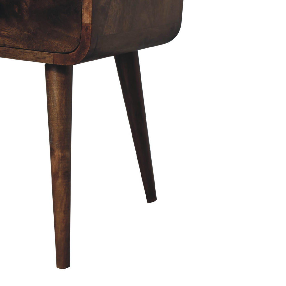 NACHTTISCH aus Massivholz - Messingfarben/Braun, Holz/Metall (30/55/30cm) - Artisan Furniture