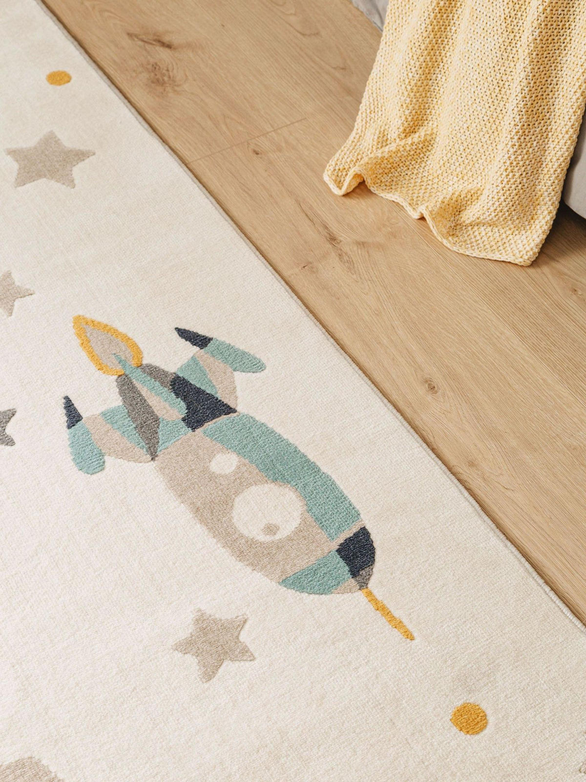 KINDERTEPPICH Ki - Beige, Kunststoff (120/1cm) - KUNSTLOFT