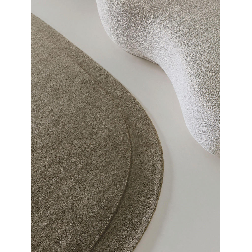 Thumbnail - benuta Pure Wollteppich, Hellgrün, Textil, Beton Optik, Freiform, 200x300 cm, Gots, pflegeleicht, Teppiche & Böden, Tepp...