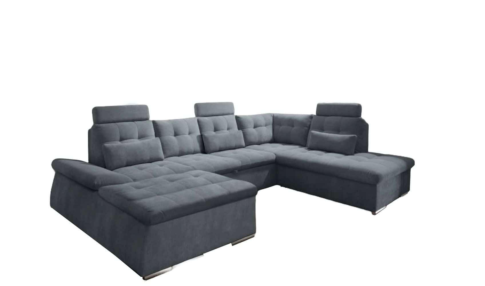 ed exciting design Wohnlandschaft Anthrazit 219x103x324 cm