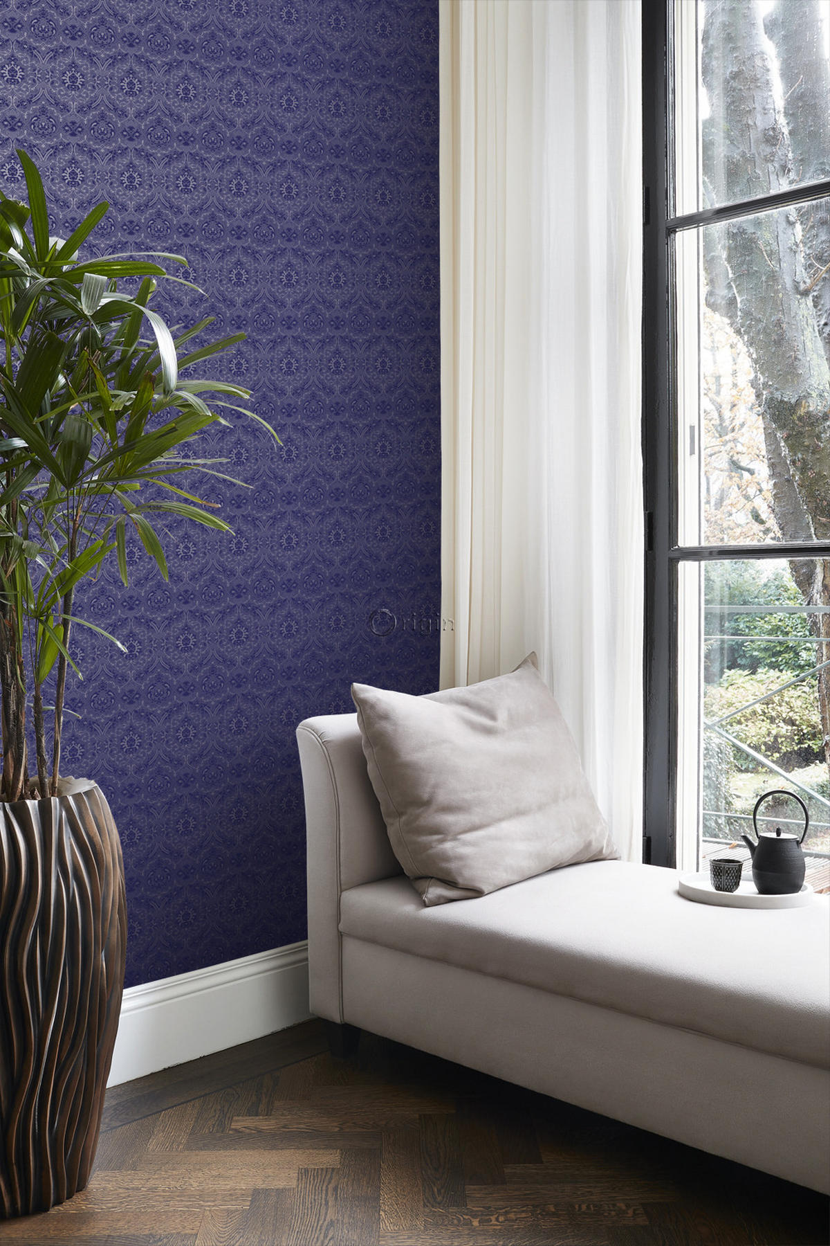 TAPETE Ornamente 53 cm x 10.05 m - Lila, Papier (53/1000cm) - Origin Wallcoverings