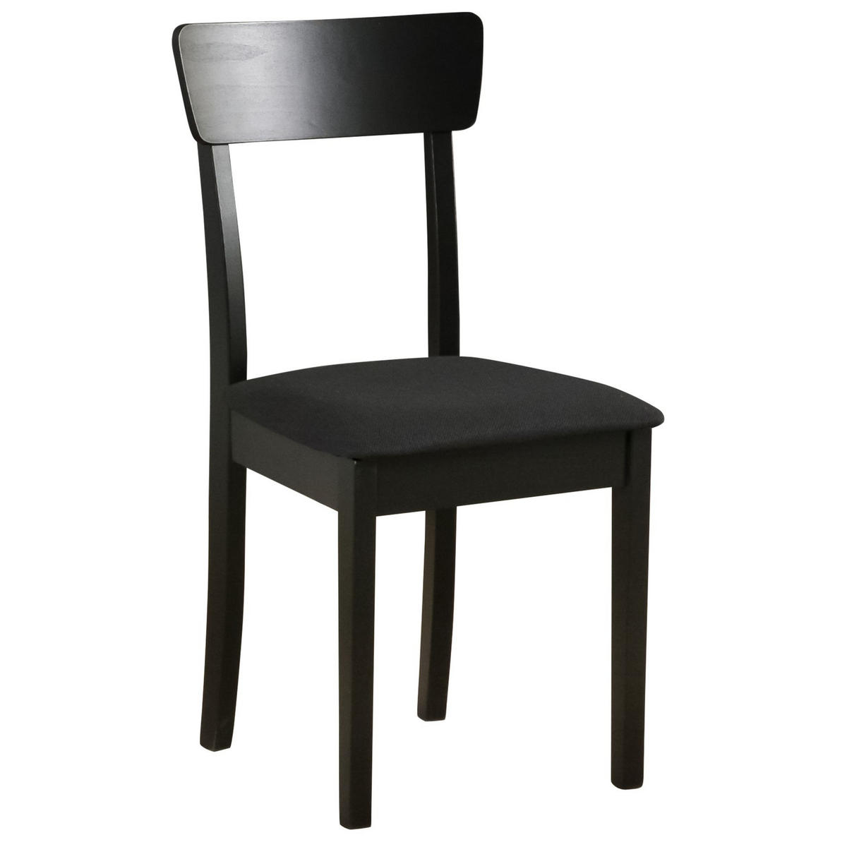 HOLZSTUHL Wehron Schwarz - Schwarz, Holz/Textil (43/86/40cm) - Selsey
