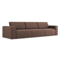 4-SITZER-SOFA Strukturstoff Stoff Pink - Pink/Hellrosa, Kunststoff/Textil (314/80/103cm) - Makamii
