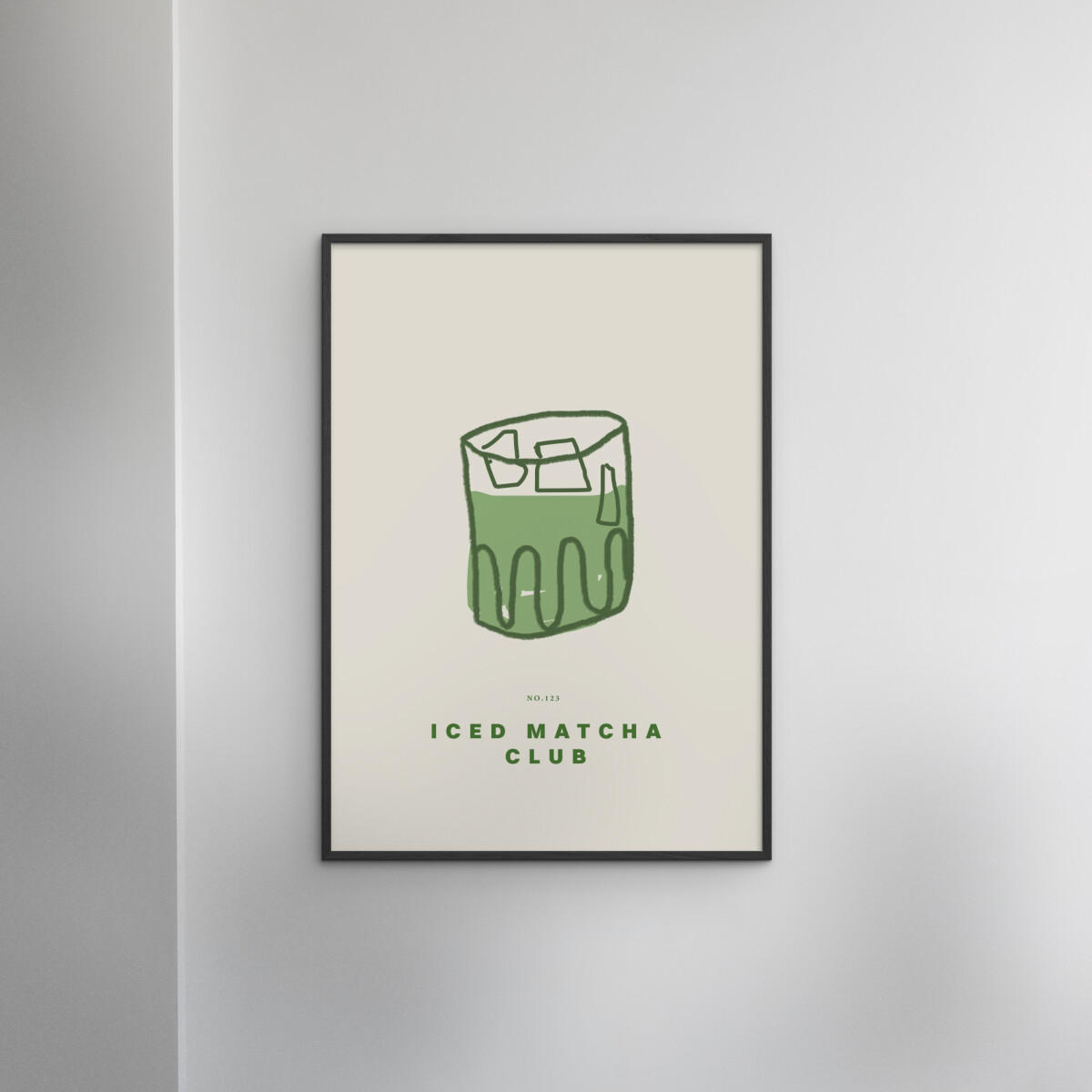 POSTER mit Rahmen Affordable Art Prints - Chilled Green Elixir - Schwarz/Grün, Holz/Papier (50/70cm) - Poster&Frame