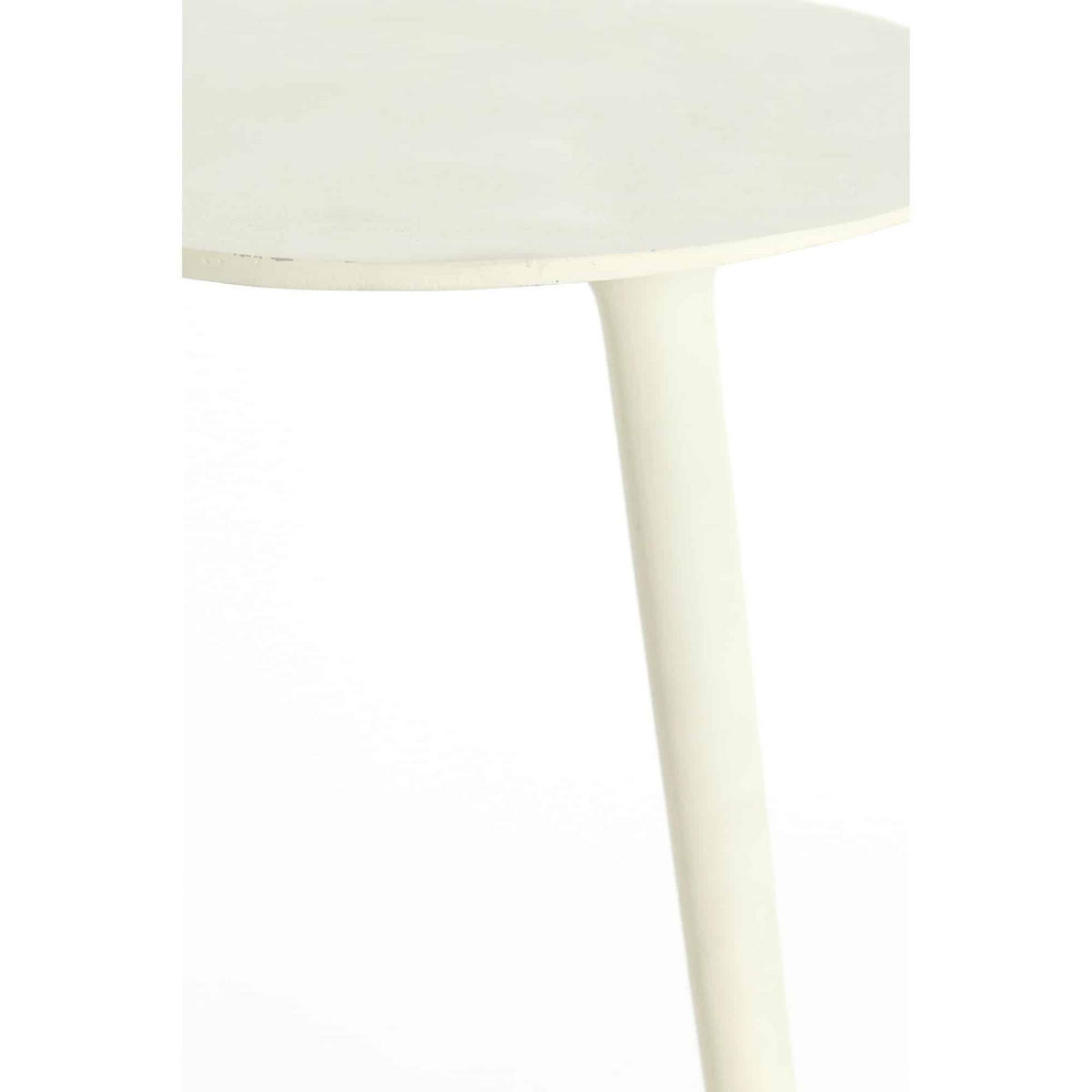 BEISTELLTISCH Linos Weiß 67/49/41 cm - Weiß, Metall (67/49/41cm) - Light & Living