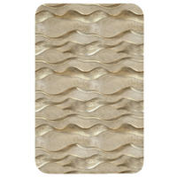 WC PŘEDLOŽKA Vlny - vzor - zlaté 50x80 cm - barva mosazi, textil/plast (50/1cm) - OnlyWow