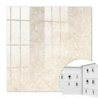 SCHLÜSSELBOX Weiß 30x30 cm – Türöffnung nach rechts - Cremige Eleganz - Creme, Metall (30/30/5cm) - TULUP