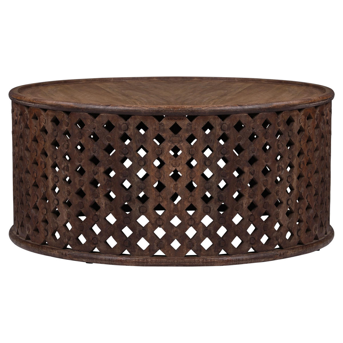 COUCHTISCH rund Braun Ø 100/45 cm - Braun, Holz (100/45/100cm) - WOMO-DESIGN