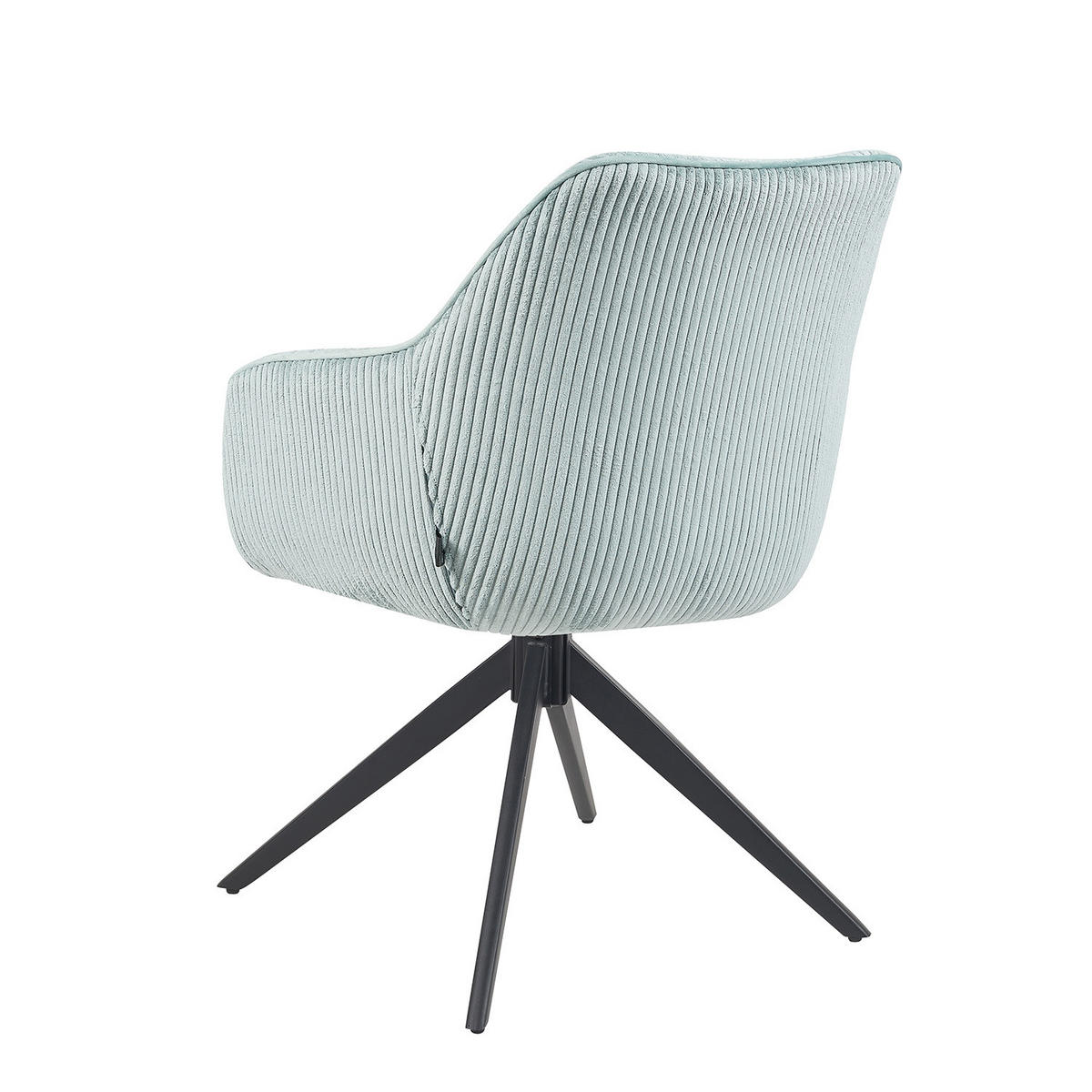 ARMLEHNSTUHL ARVIT - Blau/Schwarz, Textil/Metall (58/87/61cm) - B&D Home