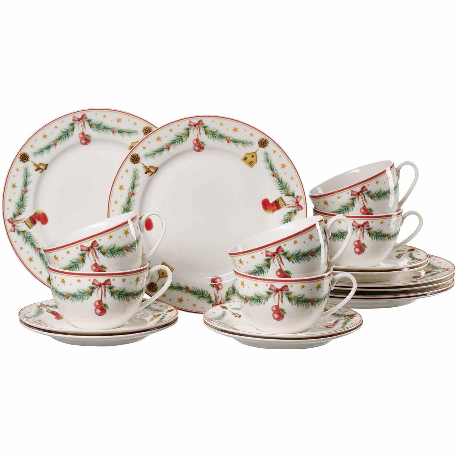KAFFEESERVICE Holly bunt 18er Set - Multicolor, Keramik (20.3/23.3/21.6cm) - Ritzenhoff Breker