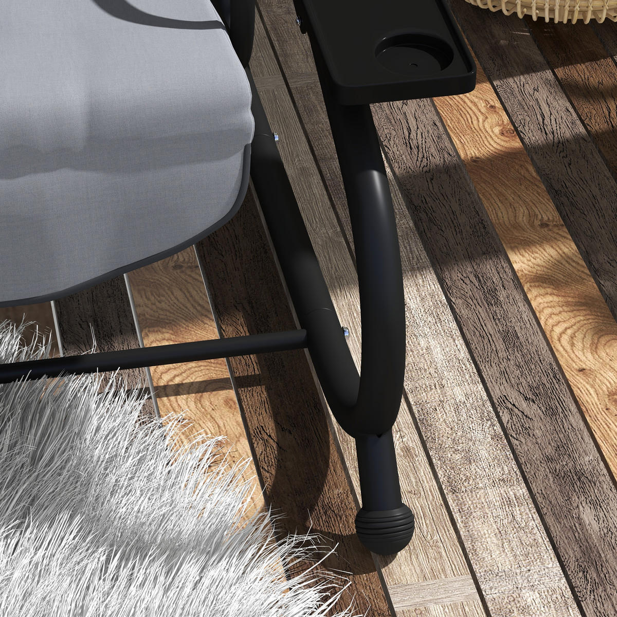 HOLLYWOODSCHAUKEL DE-15294 Dunkelgrau - Dunkelgrau, Metall (120/164/200cm) - ComfortXL