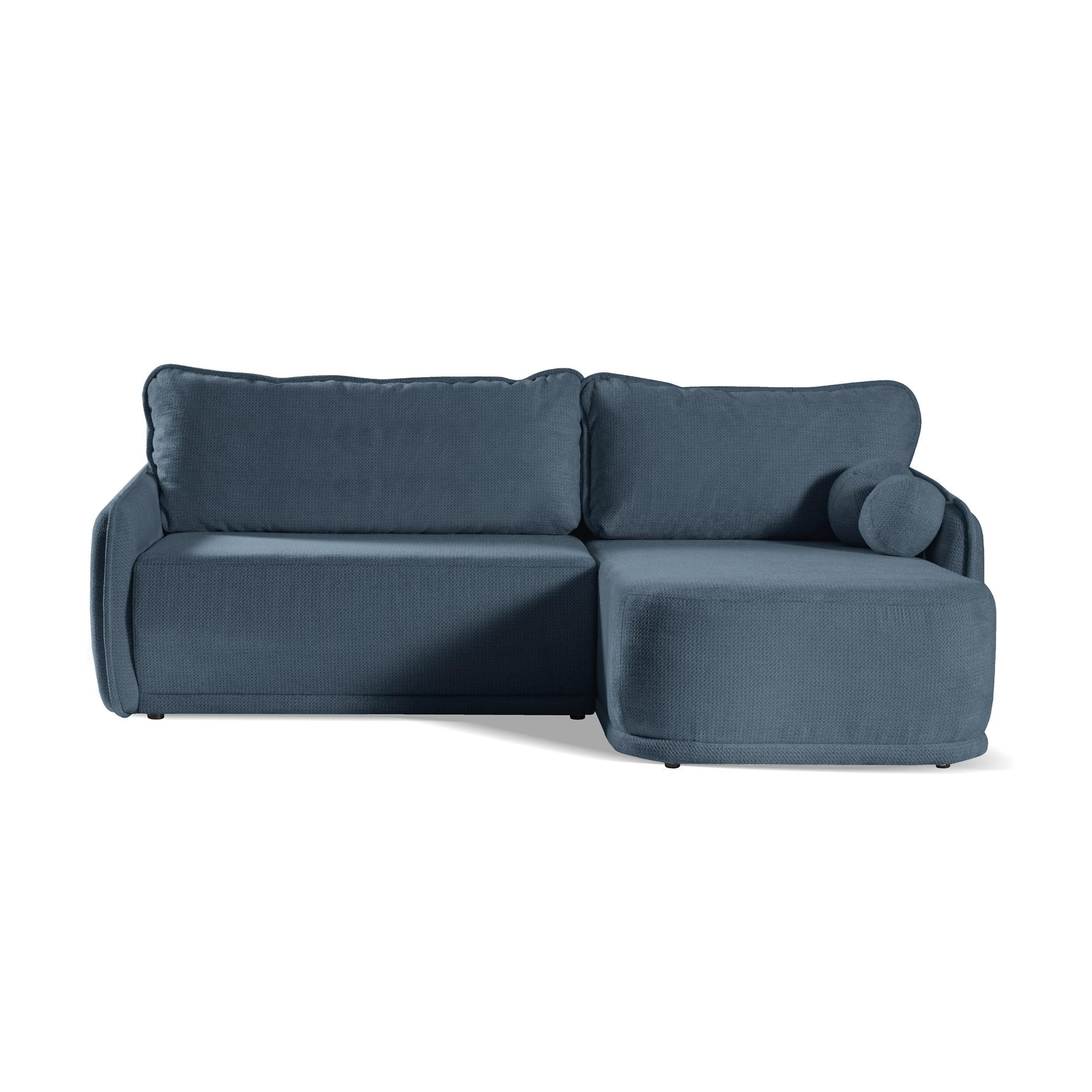 ECKSOFA Cloud Dunkelblau, mit Schlaffunktion - Dunkelblau, Textil (240/167cm) - Bettso