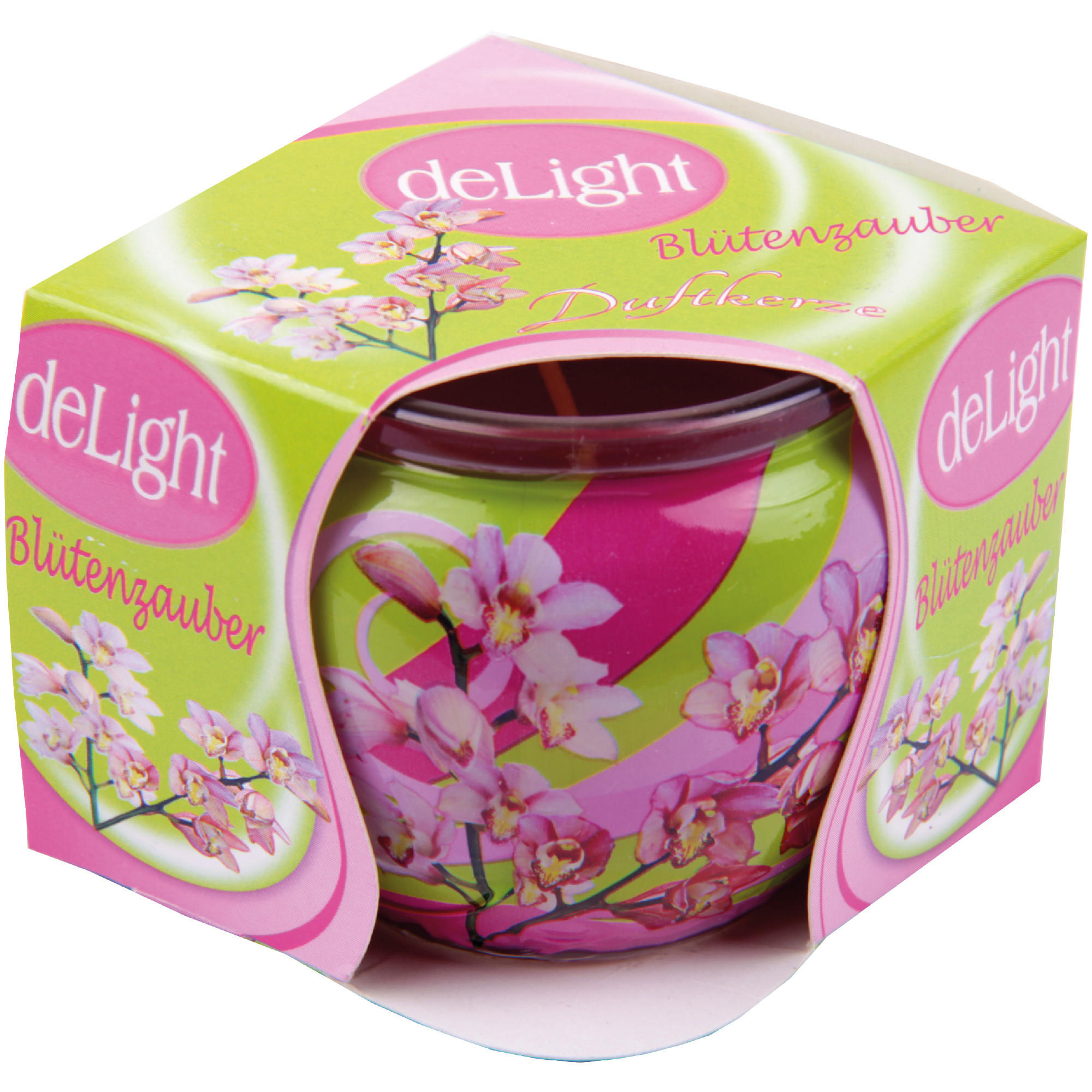 DUFTKERZE "Motiv" Kerze Raumduft Blütenzauber - Rosa, Naturmaterialien (7/6cm)