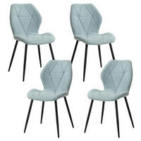 ESSZIMMERSTÜHLE 4er-Set Stoff Mintgrün - Hellgrün, Textil (43/86/47.5cm)