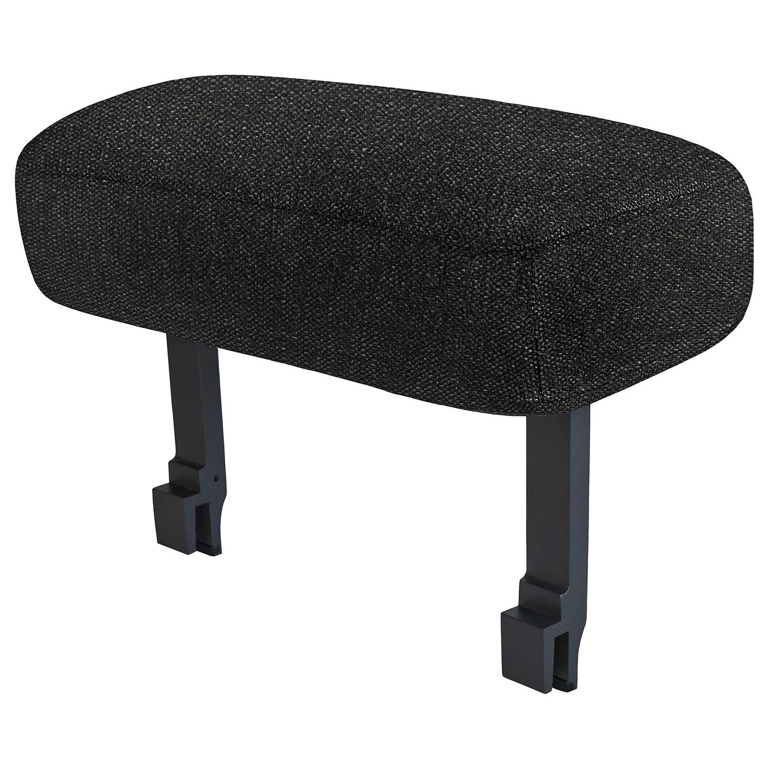 OUTDOOR-ARMLEHNE - Schwarz, Textil/Metall (25/38/53cm) - home24