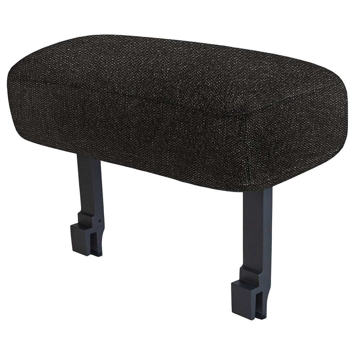 OUTDOOR-ARMLEHNE - Schwarz, Textil/Metall (25/38/53cm) - home24