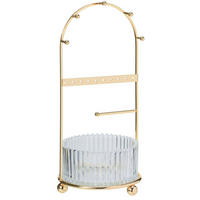 SCHMUCKSTÄNDER 25 cm - Goldfarben, Metall (11/25/11cm) - Home Styling Collection