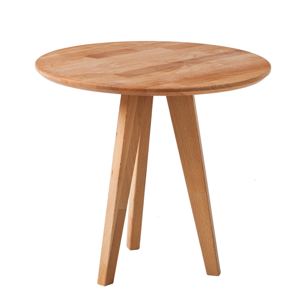 BEISTELLTISCH - Buche massiv - Buchefarben, Holz (50/50/45cm) - home24