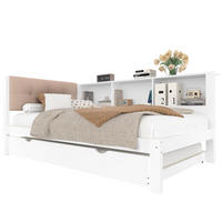 POLSTERBETT 90/200 cm in Weiß mit LED-Beleuchtung und USB-Anschluss - Weiß, Holz (90/200cm) - Flora Grace