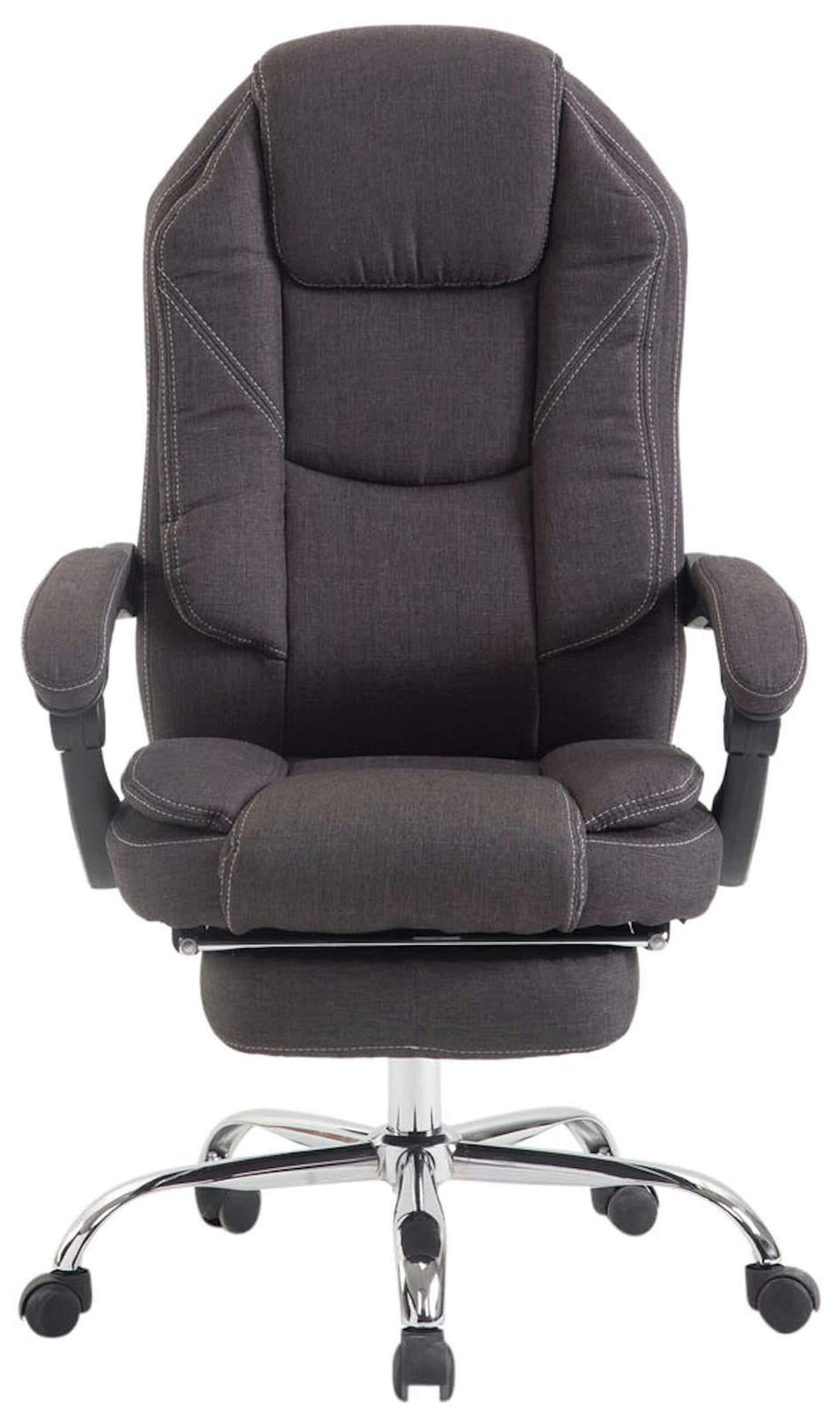 Thumbnail - TPFLiving Bürostuhl, Dunkelgrau, Textil, 67x124x64 cm, Arbeitszimmer, Bürostühle, Drehstühle