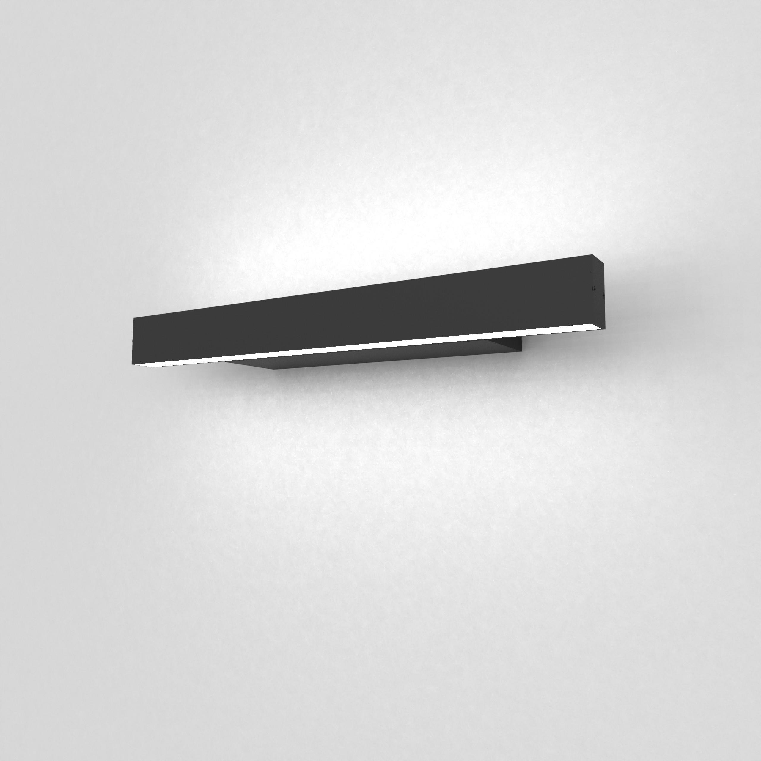 Lumicom Led-Wandleuchte Schwarz 30x3.1x7 cm